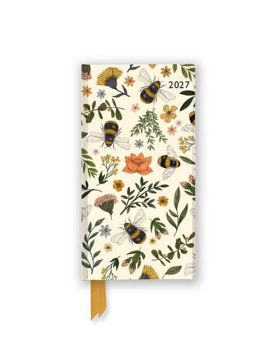 Produktbild: Jade Mosinski: Garden Bees 2027 Luxury Slimline Pocket Diary