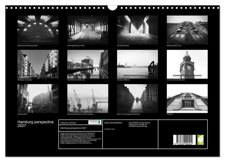 Produktbild: Hamburg perspective 2027 (Wandkalender 2027 DIN A3 quer), CALVENDO Monatskalender