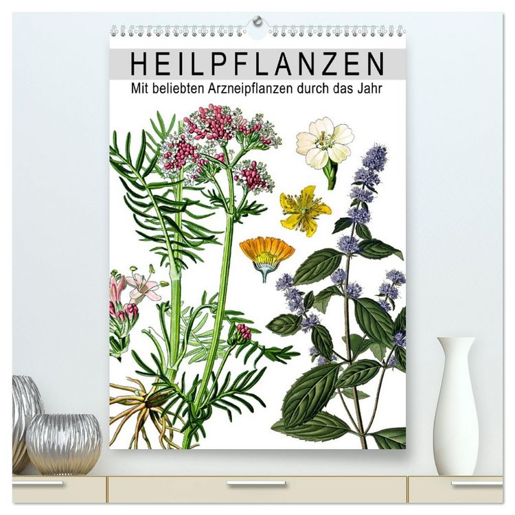 Produktbild: Heilpflanzen (hochwertiger Premium Wandkalender 2026 DIN A2 hoch), Kunstdruck in Hochglanz