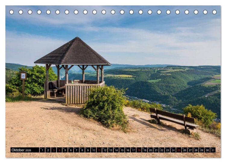 Produktbild: Rheinsteig Impressionen III (Tischkalender 2026 DIN A5 quer), CALVENDO Monatskalender