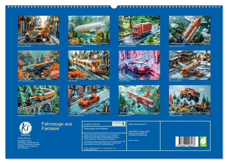 Produktbild: Fahrzeuge aus Fantasie (hochwertiger Premium Wandkalender 2026 DIN A2 quer), Kunstdruck in Hochglanz