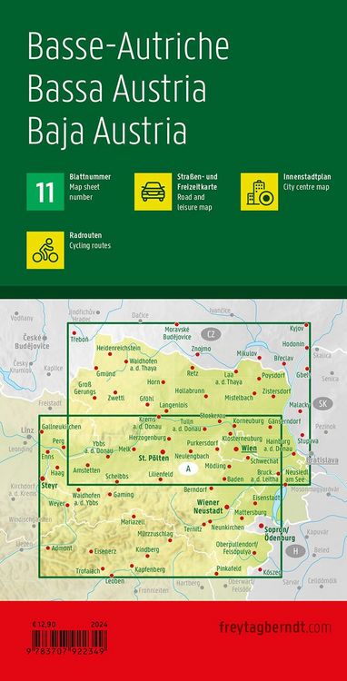 Produktbild: Freytag & berndt Stra&szlig;enkarte Nieder&ouml;sterreich 1:150.000