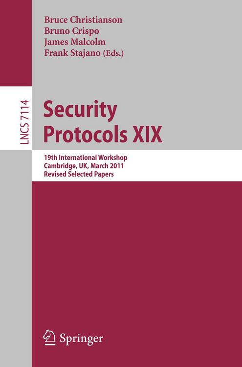 Produktbild: Security Protocols XIX