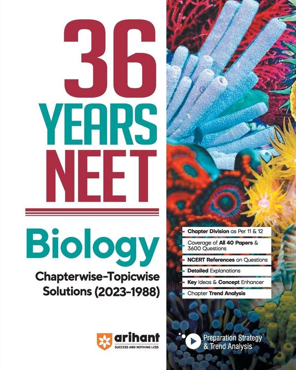 Produktbild: 36 Years' Chapterwise Topicwise Solutions NEET Biology 1988-2023