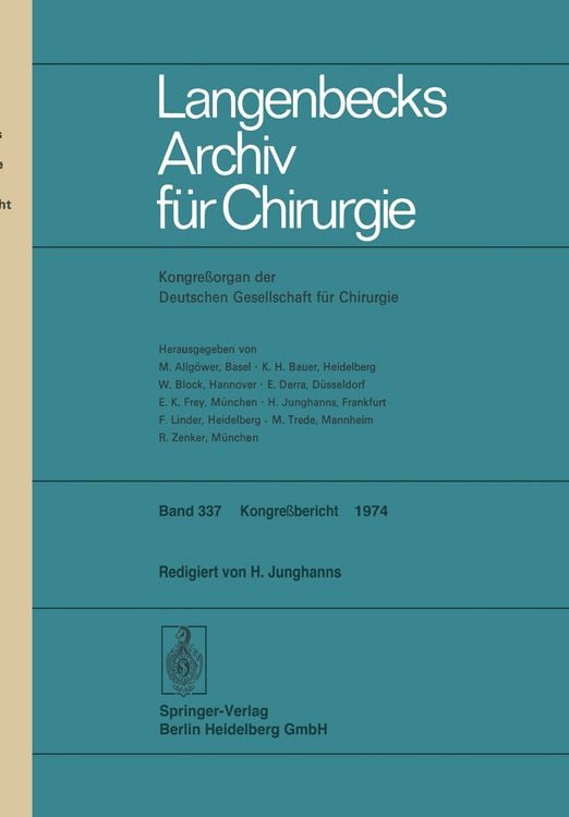 Produktbild: Verhandlungen der Deutschen Gesellschaft f&uuml;r Chirurgie: Tagung vom 8. bis 11. Mai 1974