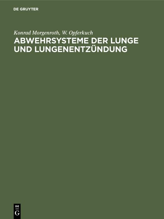 Produktbild: Abwehrsysteme der Lunge und Lungenentz&uuml;ndung