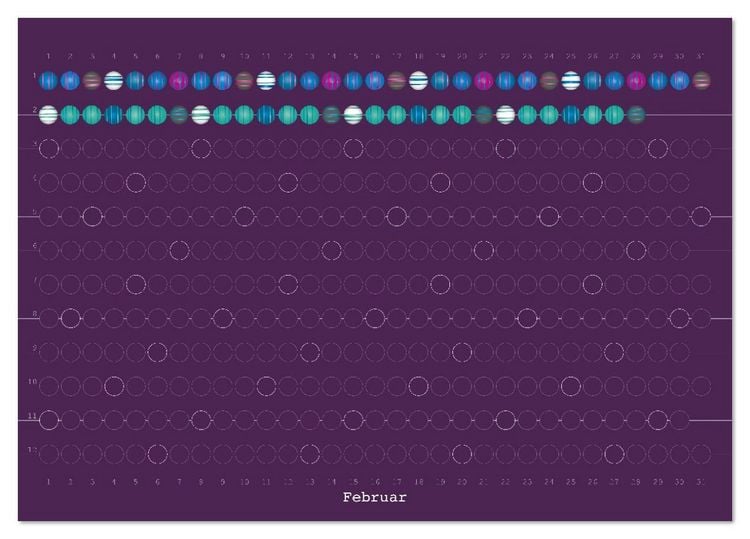 Produktbild: Perlenkalender (Tischkalender 2026 DIN A5 quer), CALVENDO Monatskalender