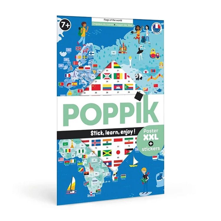 Produktbild: POPPIK - Lernposter & Sticker Flaggen der Welt