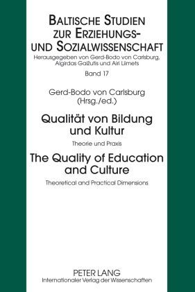 Produktbild: Qualitaet von Bildung und Kultur- The Quality of Education and Culture