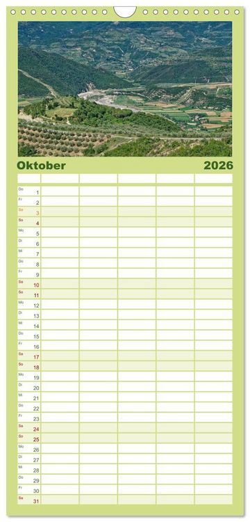 Produktbild: Familienplaner 2026 - Albanien. Eine Entdeckungsreise. mit 5 Spalten (Wandkalender, 21 x 45 cm) CALVENDO