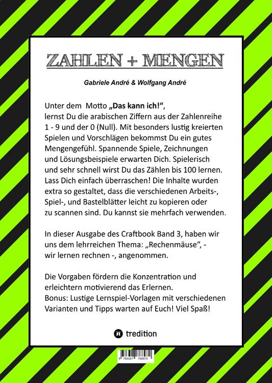 Produktbild: Craftbook - Rechnen und Mengen Lernen - Malbuch - Bastelbuch - Spielebuch - Spieletipps