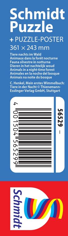 Produktbild: Tiere nachts im Wald 100 Teile