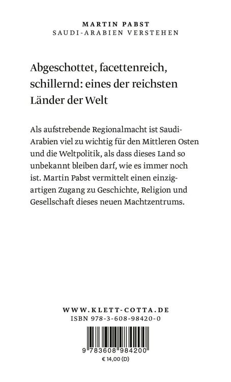 Produktbild: Saudi-Arabien verstehen