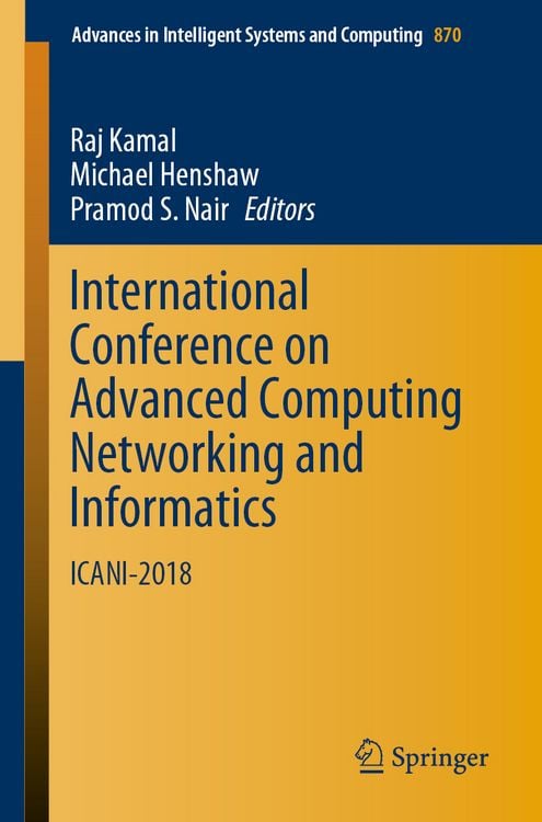 Produktbild: International Conference on Advanced Computing Networking and Informatics