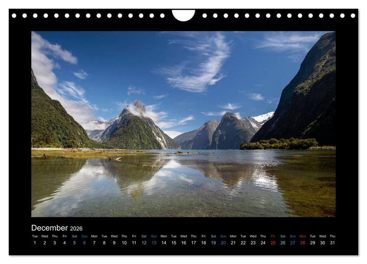 Produktbild: New Zealand - The most beautiful places (Wall Calendar 2026 DIN A4 landscape), CALVENDO 12 Month Wall Calendar