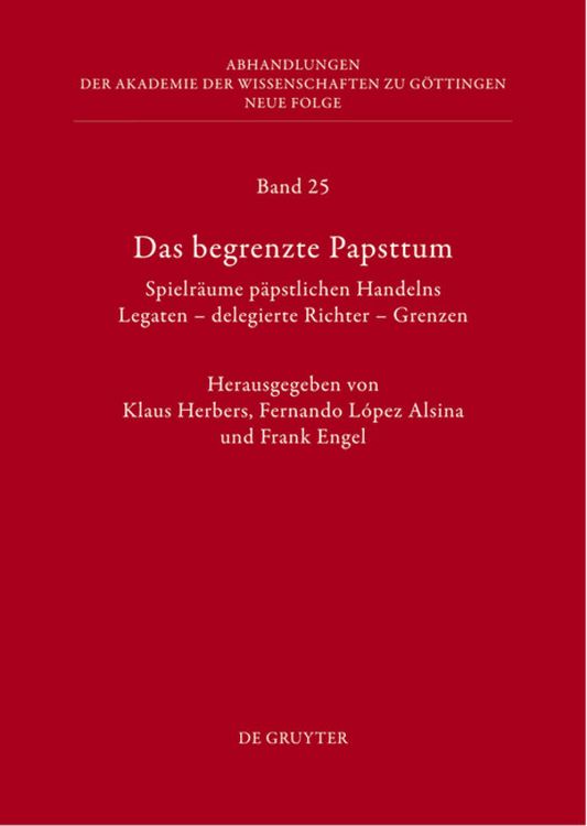 Produktbild: Das begrenzte Papsttum