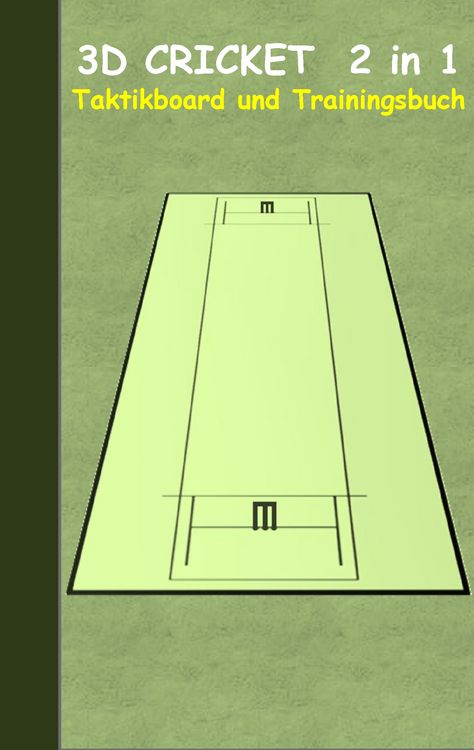 Produktbild: 3D Cricket 2 in 1 Taktikboard und Trainingsbuch