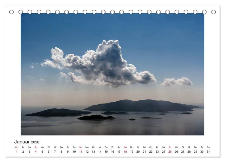 Produktbild: Vertr&auml;umtes Eub&ouml;a - Bilder vom Insels&uuml;den (Tischkalender 2026 DIN A5 quer), CALVENDO Monatskalender