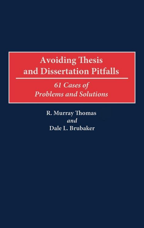 Produktbild: Avoiding Thesis and Dissertation Pitfalls