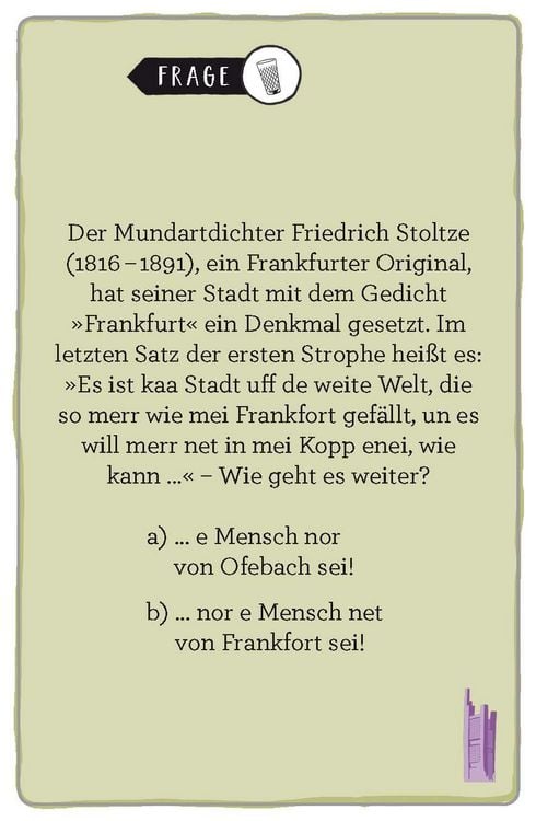 Produktbild: Frankfurt. Das Heimat-Quiz
