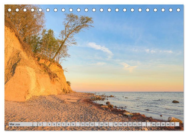 Produktbild: Wundersch&ouml;ne Ostsee - Traumhafte Stimmungen entlang der K&uuml;ste (Tischkalender 2026 DIN A5 quer), CALVENDO Monatskalender