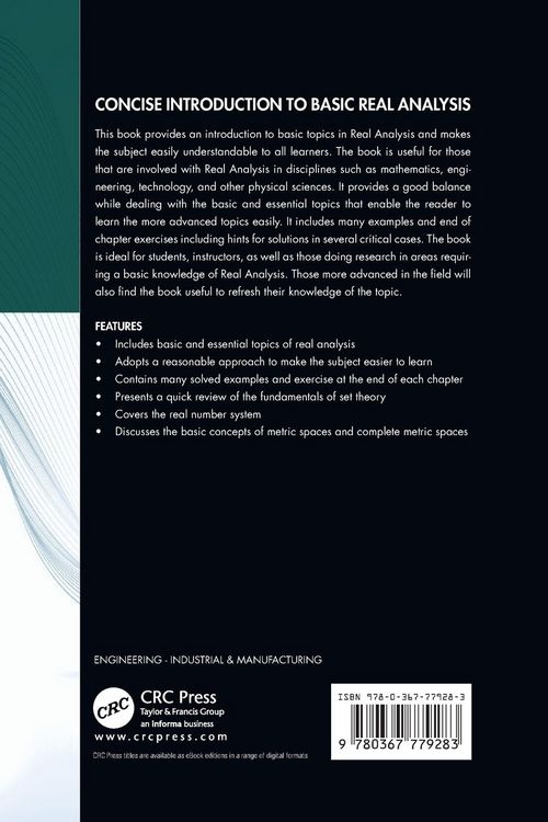 Produktbild: Concise Introduction to Basic Real Analysis