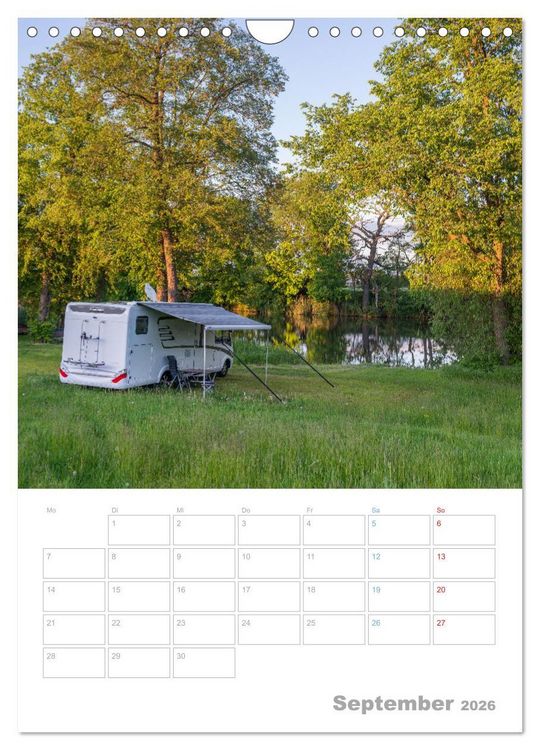 Produktbild: CAMPING-GL&Uuml;CK - Dein Urlaubsplaner (Wandkalender 2026 DIN A4 hoch), CALVENDO Monatskalender