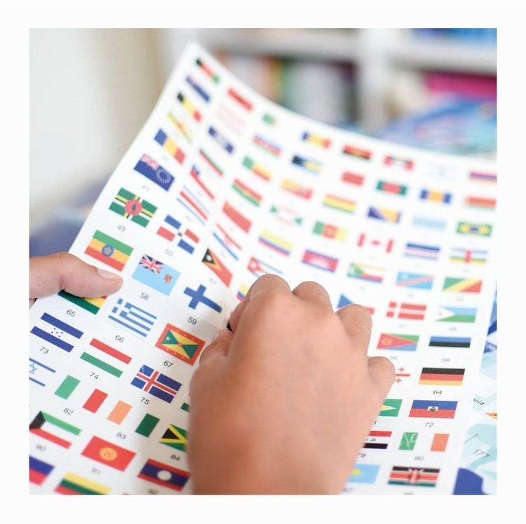 Produktbild: POPPIK - Lernposter & Sticker Flaggen der Welt