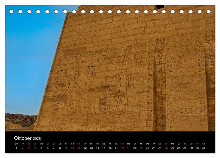 Produktbild: Luxor in Bildern - Auf den Spuren des antiken &Auml;gypten in Theben Ost und Theben West (Tischkalender 2026 DIN A5 quer), CALVENDO Monatskalender