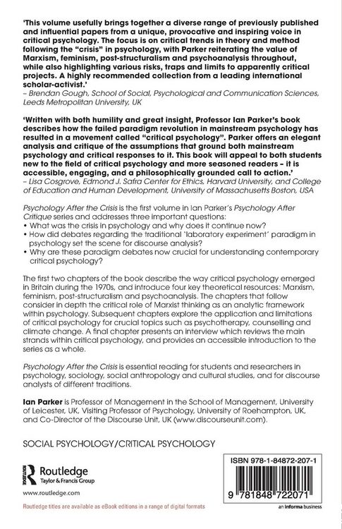 Produktbild: Psychology After the Crisis