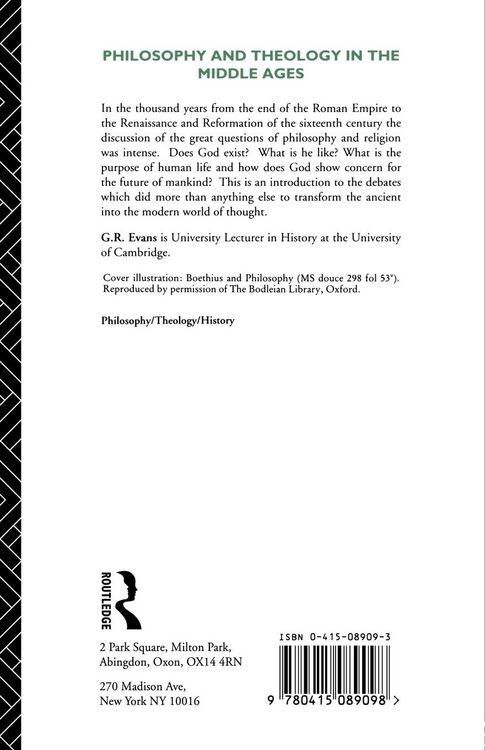 Produktbild: Philosophy and Theology in the Middle Ages
