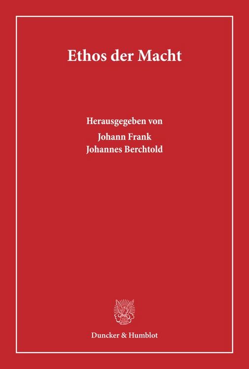 Produktbild: Ethos der Macht