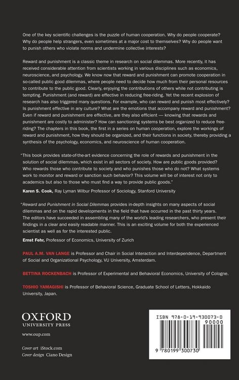 Produktbild: Reward and Punishment in Social Dilemmas