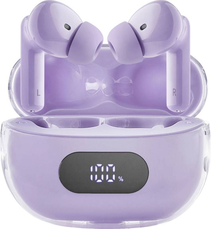 Produktbild: Intenso Buds Plus T313AE lila In Ear Headset Bluetooth&reg; Stereo Lila Noise Cancelling Handy