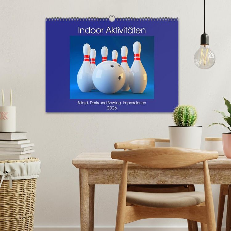 Produktbild: Indoor Aktivit&auml;ten. Billard, Darts und Bowling. Impressionen (Wandkalender 2026 DIN A3 quer), CALVENDO Monatskalender