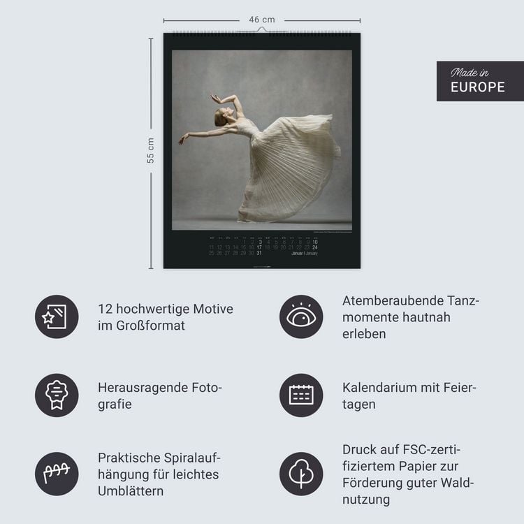 Produktbild: The Art of Movement Kalender 2027
