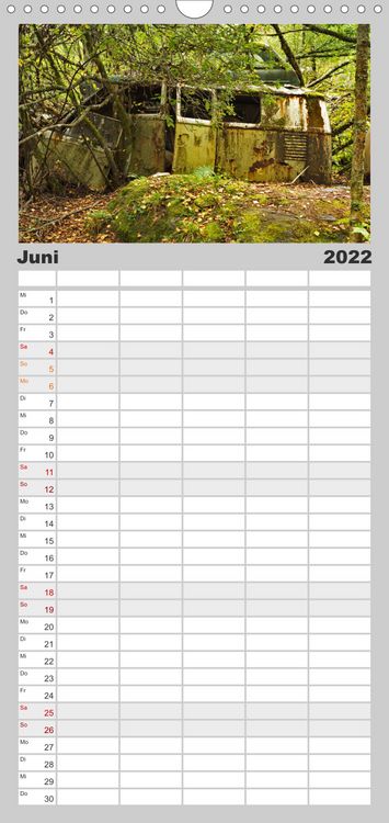 Produktbild: Familienplaner Rostende Legenden (Wandkalender 2022 , 21 cm x 45 cm, hoch)