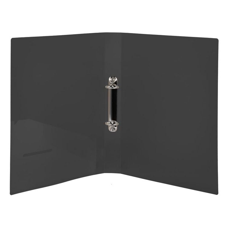 Produktbild: Idena Ringbuch PP 2 Ringe 35mm transluzent schwarz DIN A4
