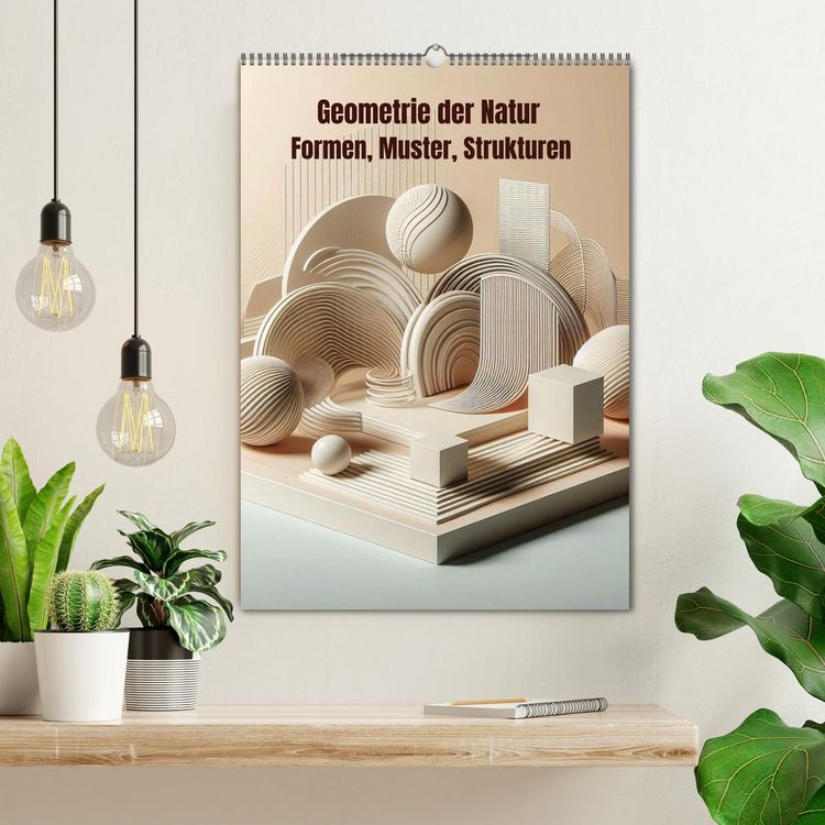 Produktbild: Geometrie der Natur &ndash; Formen, Muster, Strukturen (Wandkalender 2027 DIN A2 hoch), CALVENDO Monatskalender