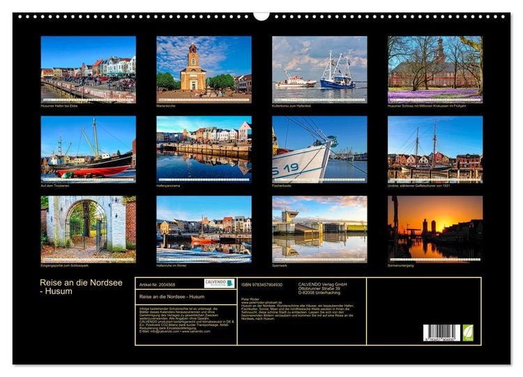 Produktbild: Reise an die Nordsee - Husum (Wandkalender 2026 DIN A2 quer), CALVENDO Monatskalender