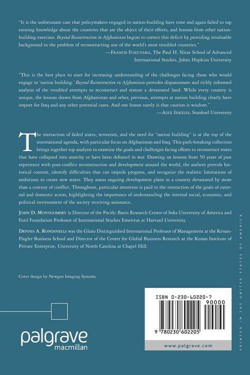Produktbild: Beyond Reconstruction in Afghanistan
