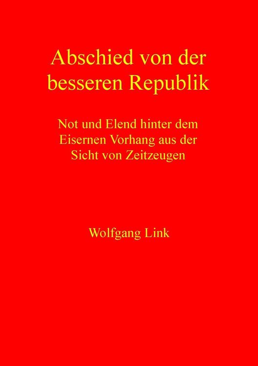 Produktbild: Abschied von der besseren Republik