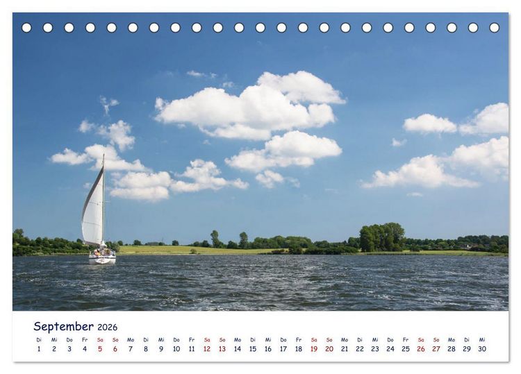 Produktbild: Maritime Schlei (Tischkalender 2026 DIN A5 quer), CALVENDO Monatskalender