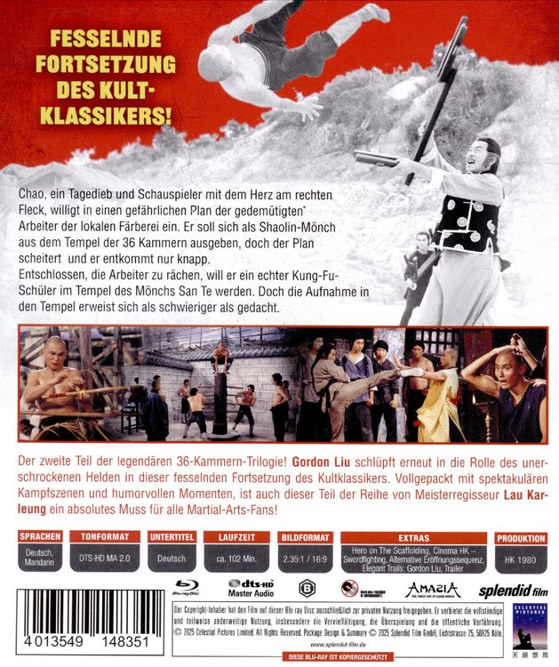 Produktbild: Die R&uuml;ckkehr zu den 36 Kammern der Shaolin - Shaw Brothers Legacy Collection