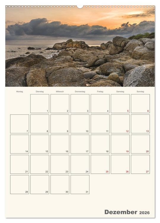 Produktbild: Sommertage in der Bretagne (Wandkalender 2026 DIN A2 hoch), CALVENDO Monatskalender