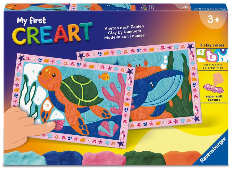 Produktbild: My First CreArt, Kneten nach Zahlen - Wal und Schildkr&ouml;te