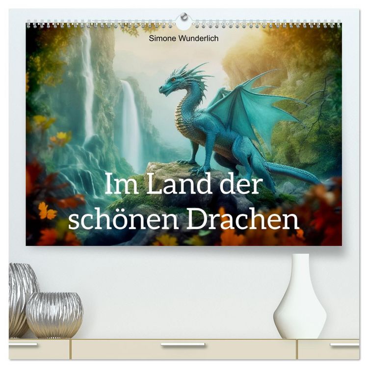 Produktbild: Im Land der sch&ouml;nen Drachen (hochwertiger Premium Wandkalender 2026 DIN A2 quer), Kunstdruck in Hochglanz