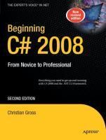 Produktbild: Beginning C# 2008
