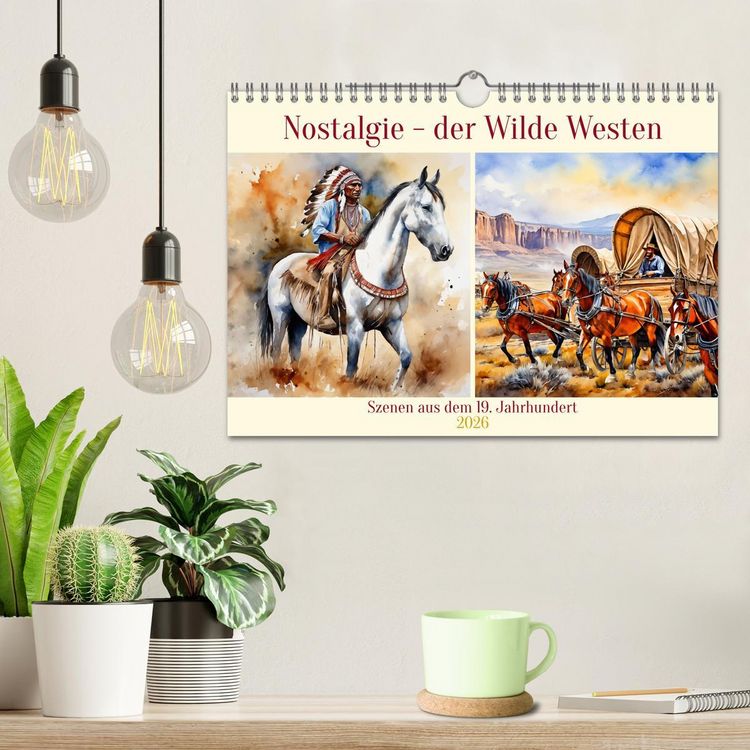 Produktbild: Nostalgie - der Wilde Westen (Wandkalender 2026 DIN A4 quer), CALVENDO Monatskalender