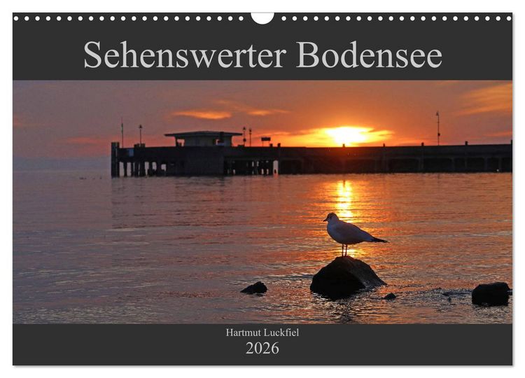 Produktbild: Sehenswerter Bodensee (Wandkalender 2026 DIN A3 quer), CALVENDO Monatskalender